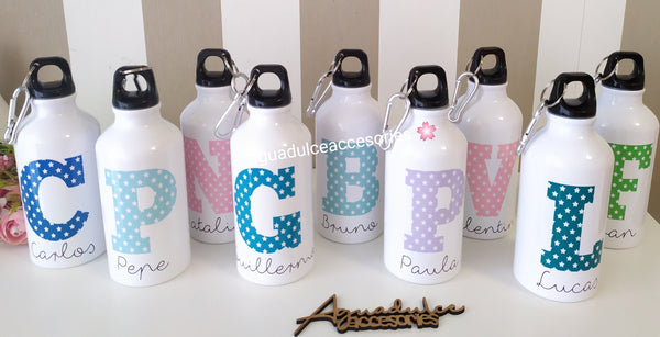 Botellas de agua personalizada color(Mínimo 10 unidades) 400ml