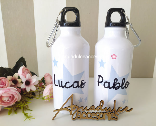 Botellas de agua personalizada color(Mínimo 10 unidades) 400ml