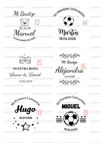 Vela aromática personalizada de cristal con tapa de bambú