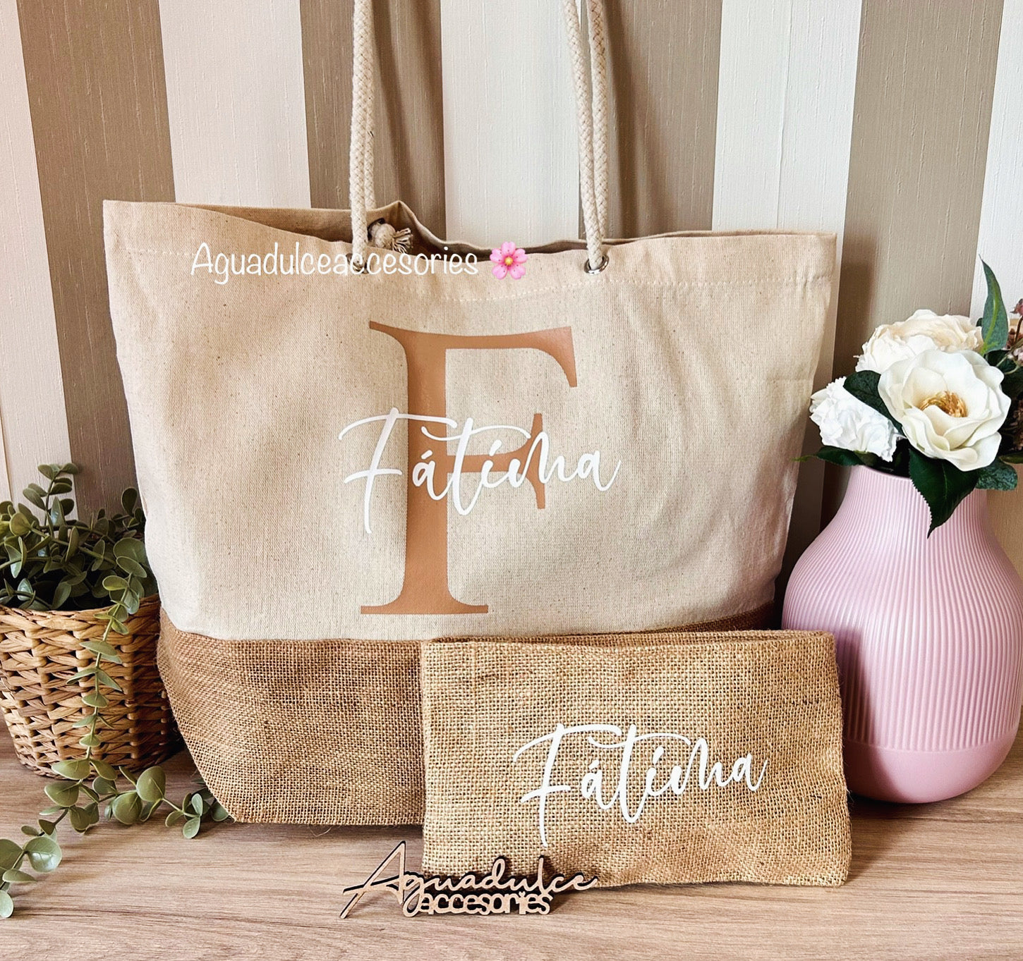 Bolsa de playa personalizada + Neceser