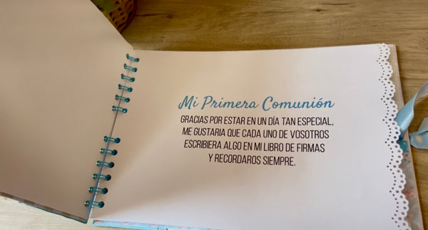 Libro de firma personalizado