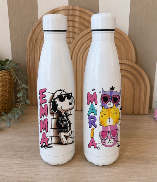 Botellas personajes para el cole