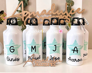 Botellas de agua personalizada color(Mínimo 10 unidades) 400ml