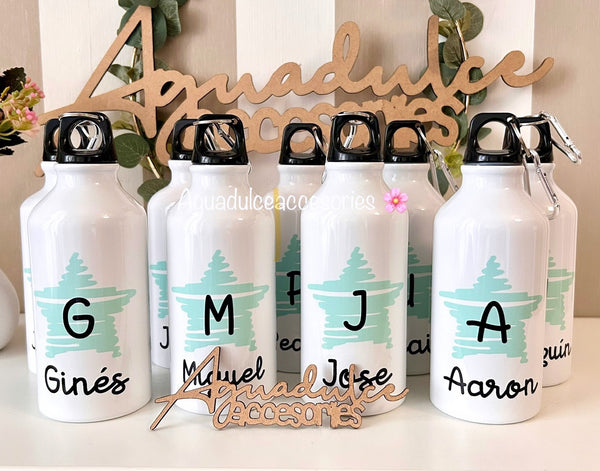 Botellas de agua personalizada color(Mínimo 10 unidades) 400ml