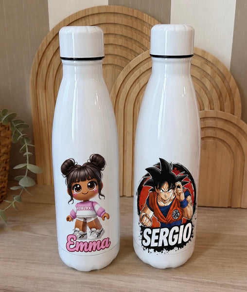 Botellas personajes para el cole