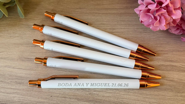 Bolígrafo personalizado para invitado de boda 