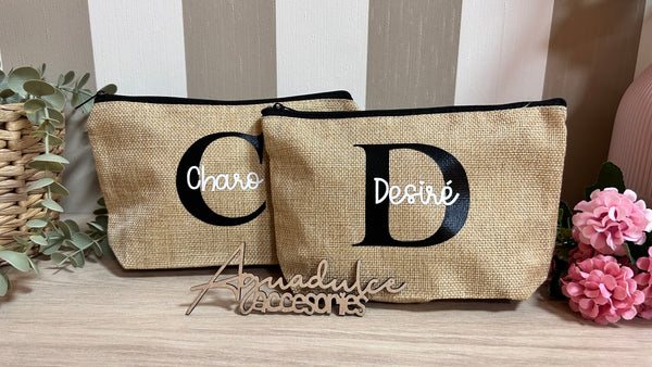 Neceser yute personalizado detalle para invitados