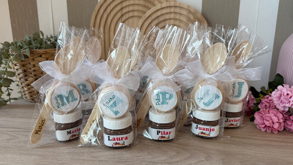 Nutella personalizado para invitados 