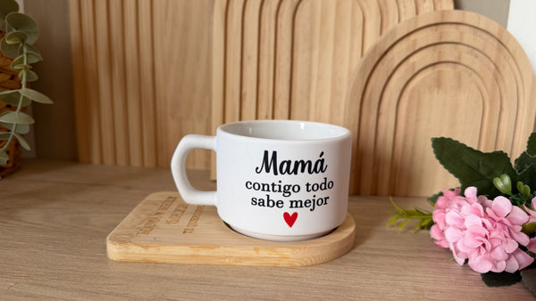 Taza de café personalizada para mamá 