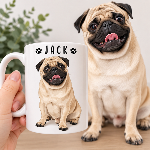 Taza de mascota personalizada 