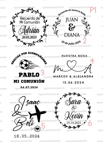 Vela aromática personalizada de cristal con tapa de bambú