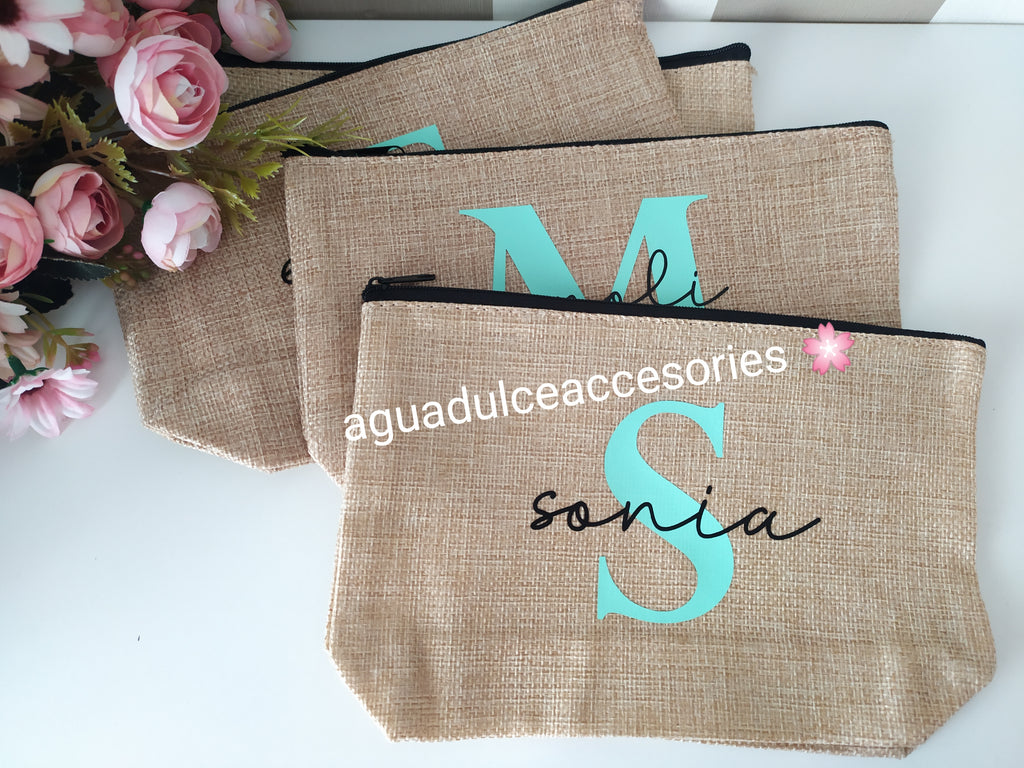 Neceser yute personalizados (minimo 10 unidades ) – Aguadulce accesories