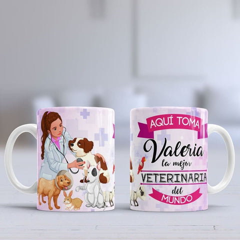 Taza personalizada Veterinaria