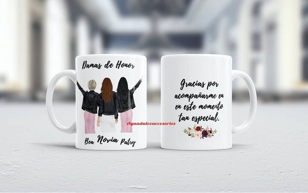 Tazas amigas ,damas y familiares Personalizadas