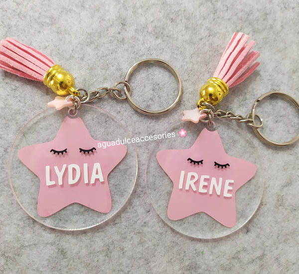 Llavero estrella personalizado