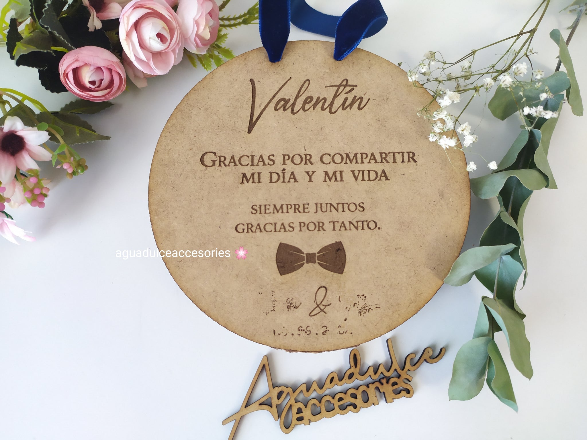 Placa personalizada pajarita