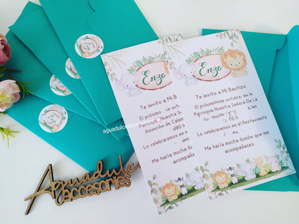 Invitaciones personalizadas ( minimo 10 unidades )