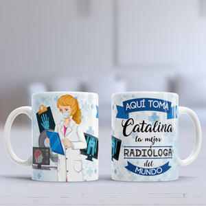 Taza personalizada Radióloga