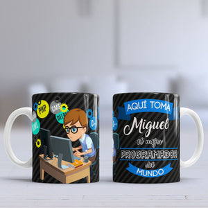 Taza personalizada Programador