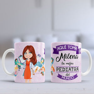 Taza personalizada Pediatra mujer