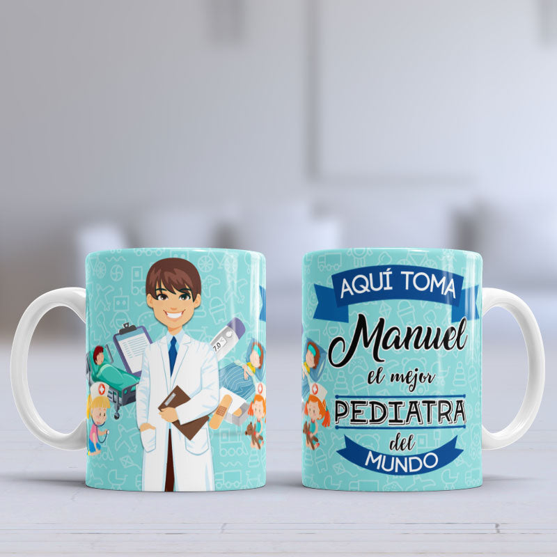 Taza personalizada Pediatra hombre