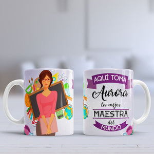 Taza personalizada Maestra