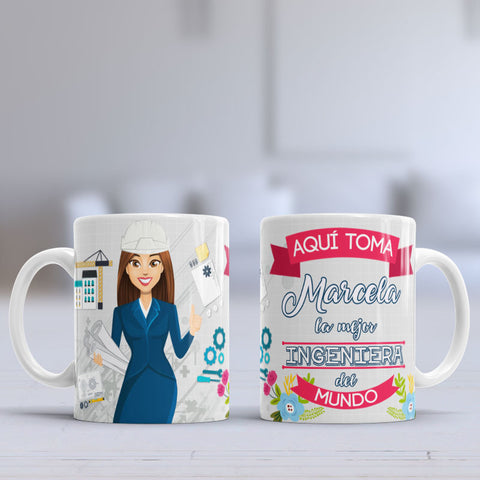 Taza personalizada Ingeniera