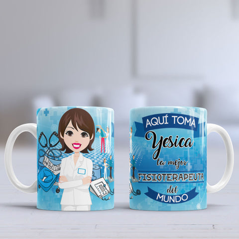 Taza personalizada Fisio mujer