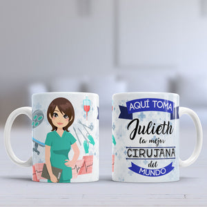 Taza personalizada Cirujana