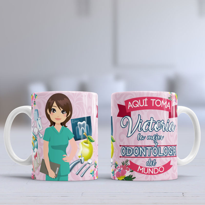 Taza personalizada Odontóloga