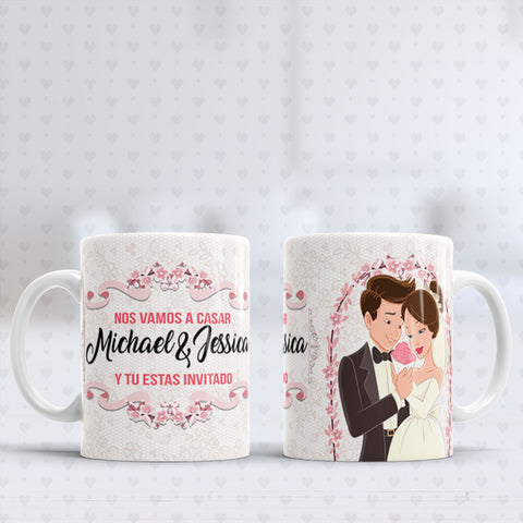 Taza regalo boda invitados